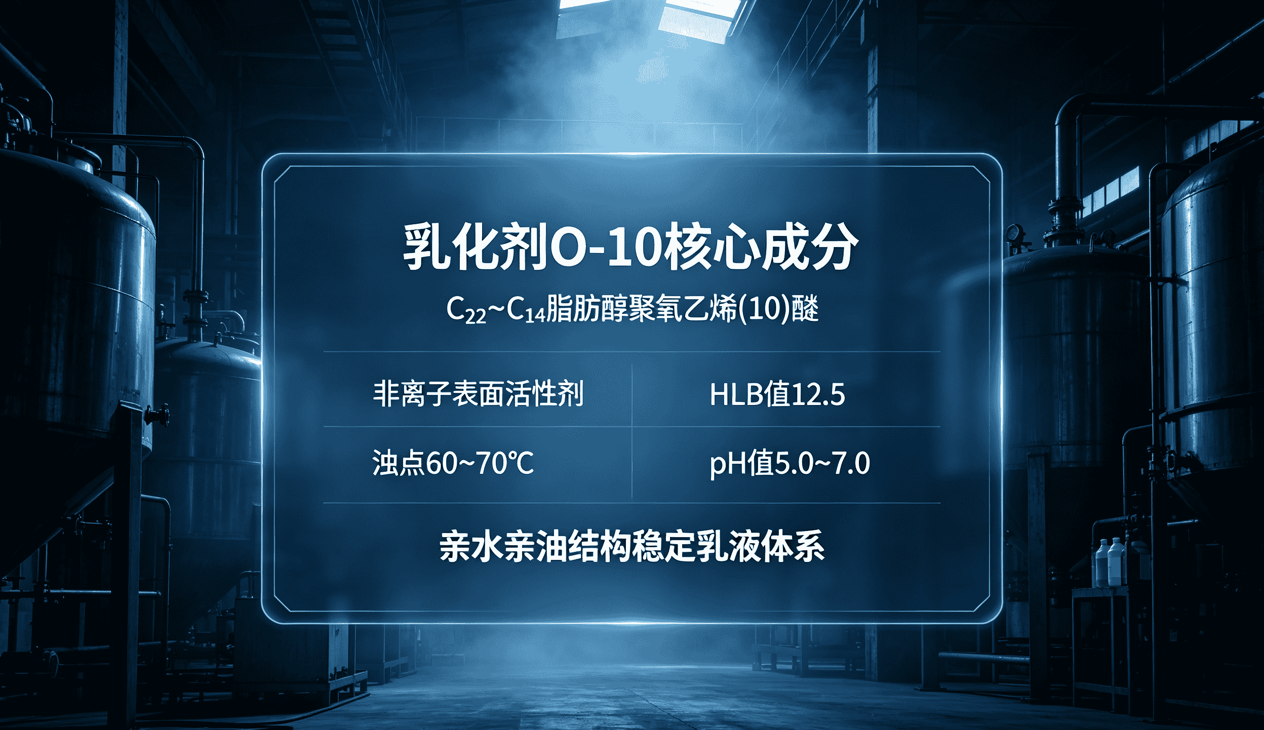 乳化剂o-10主要成分参数解析图
