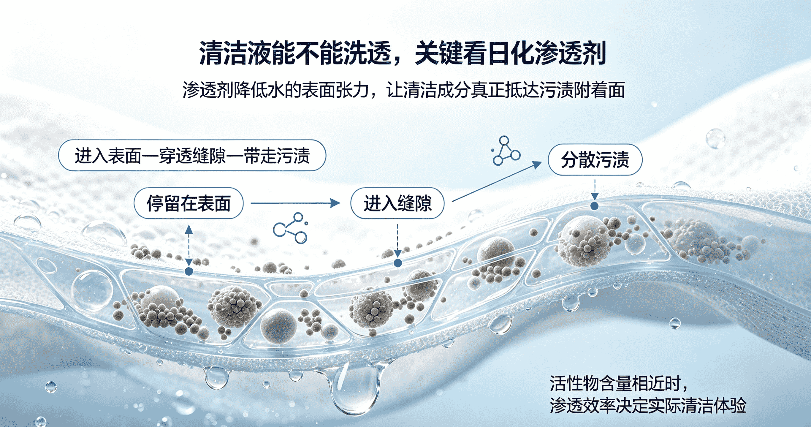 日化渗透剂清洁原理图