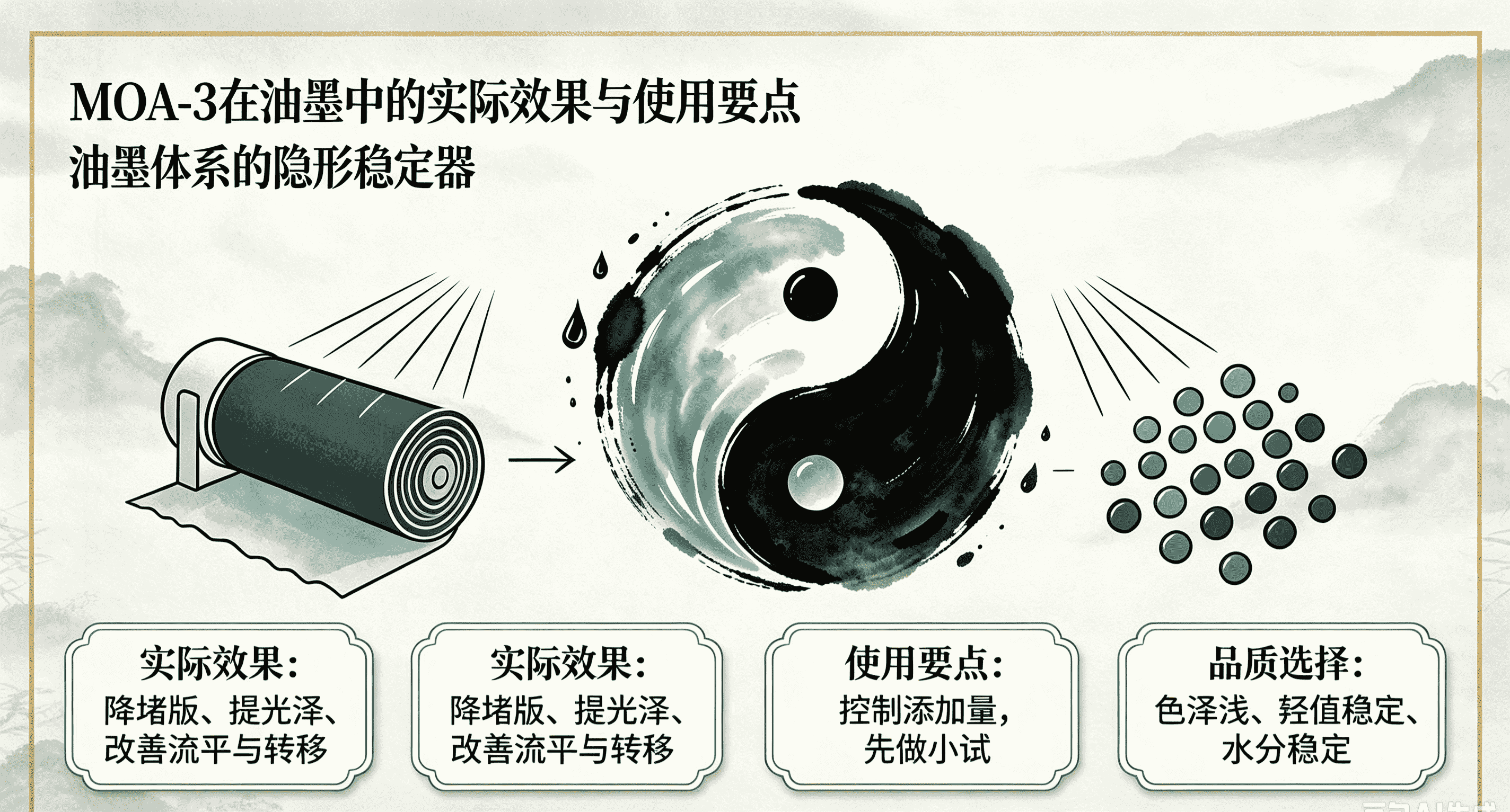 乳化剂MOA-3 在油墨中的实际效果与使用要点