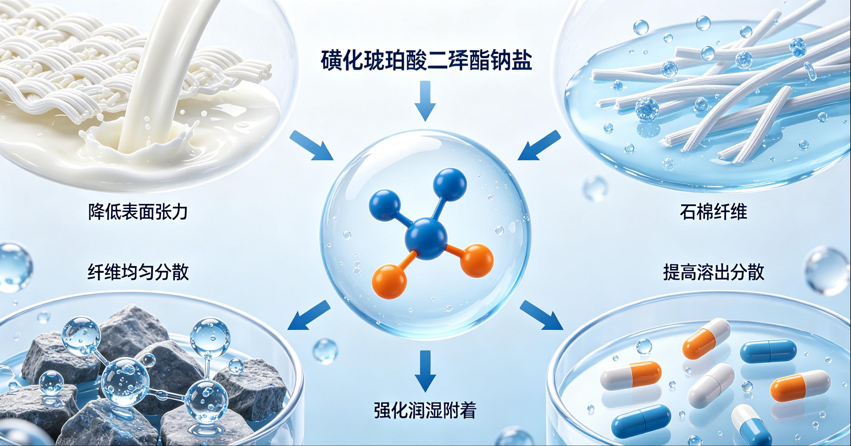 快速渗透剂T作用原理示意图