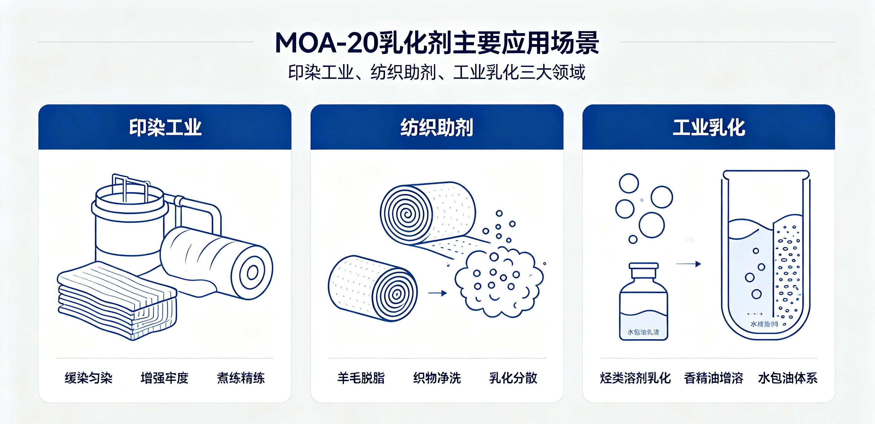 MOA-20 乳化剂应用场景图