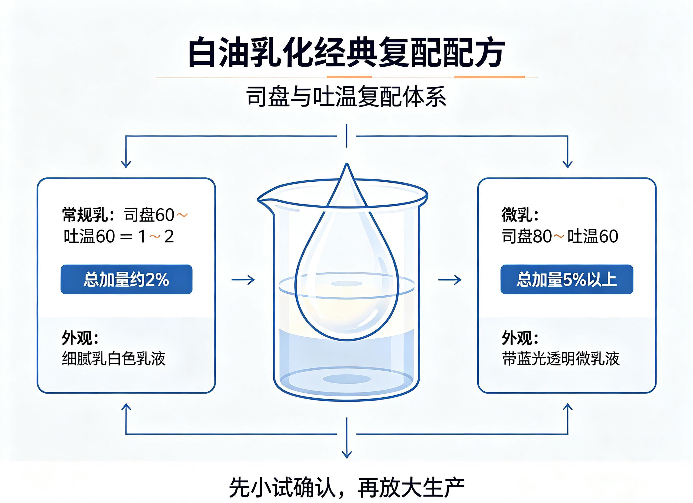 白油乳化复配配方
