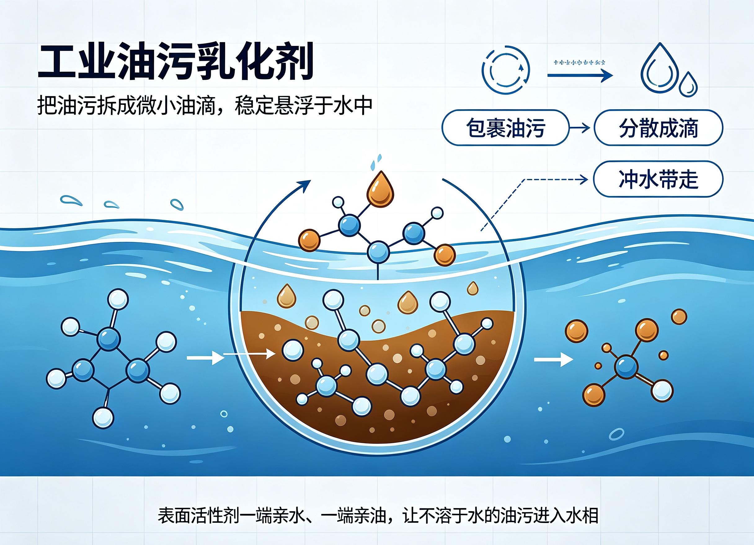 工业油污乳化剂的核心