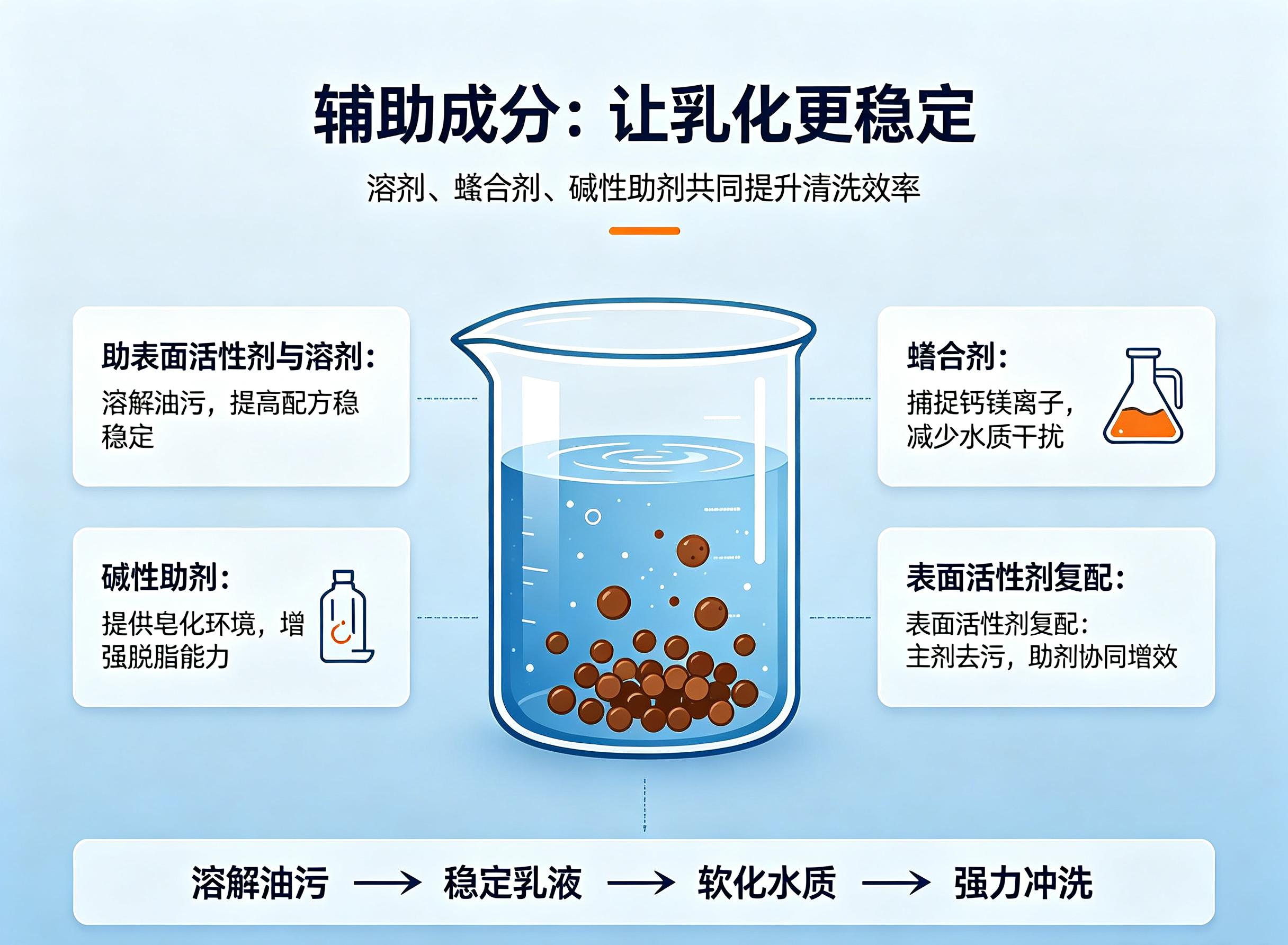 工业油污乳化剂的辅助成分
