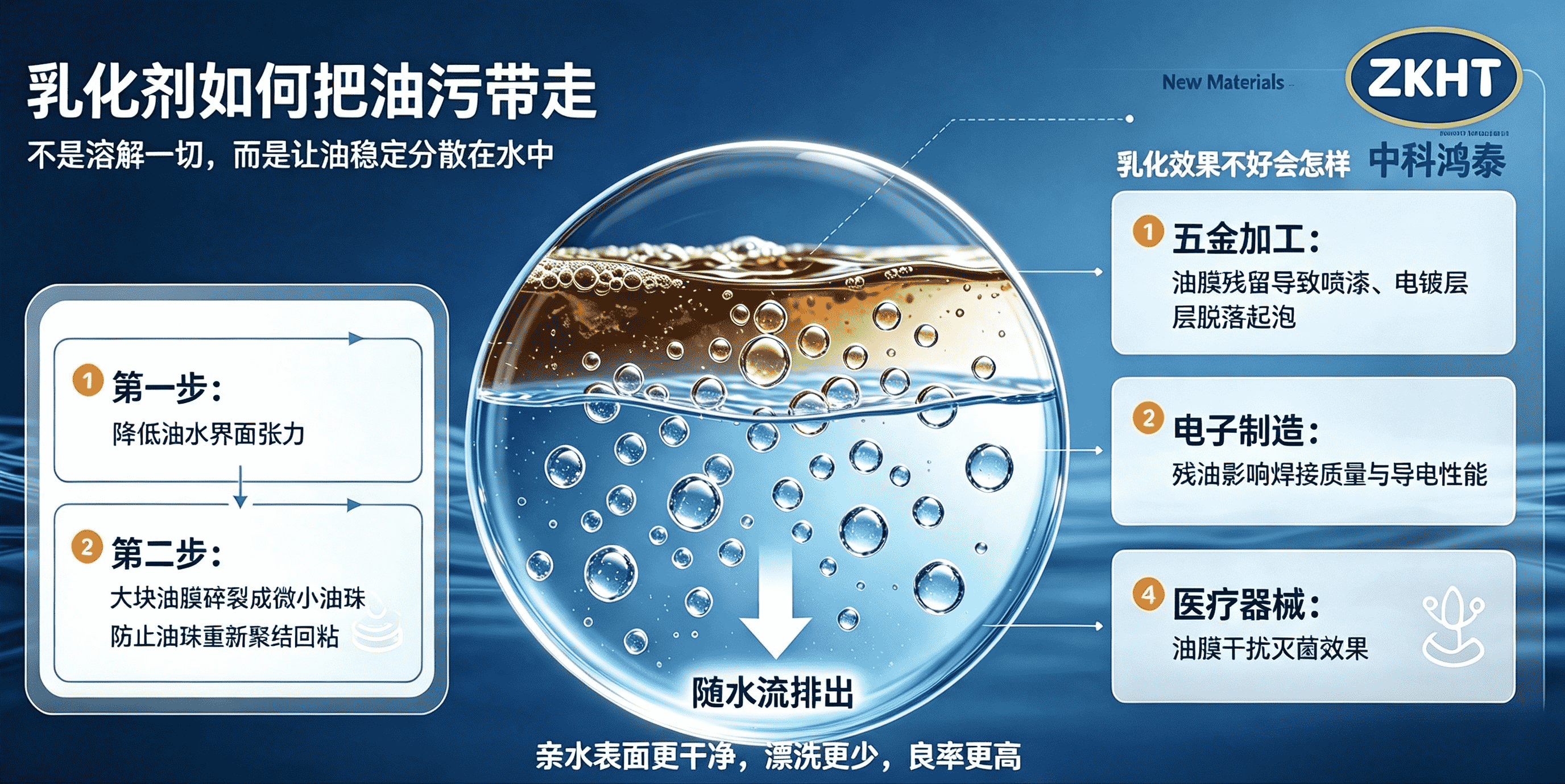清洗剂乳化剂作用科普图
