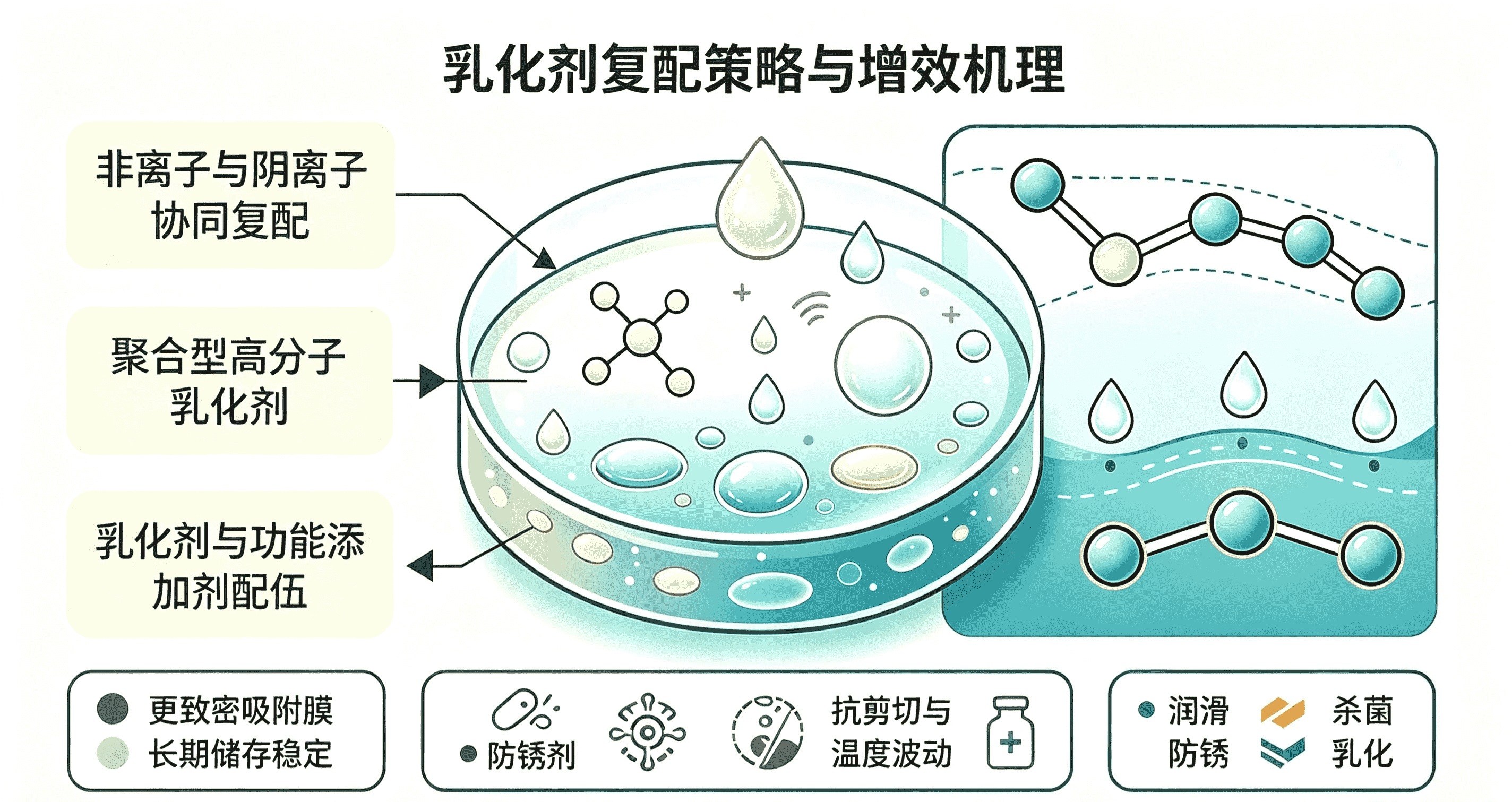 半合成切削液乳化剂的三种复配技术